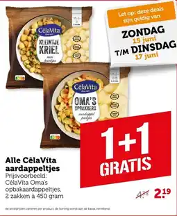 Coop Alle CêlaVÃta aardappeltjes aanbieding