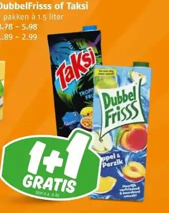 Poiesz DubbelFrisss of Taksi aanbieding