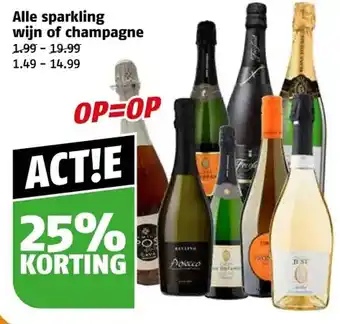 Poiesz Alle sparkling wijn of champagne aanbieding