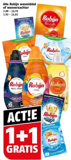 Poiesz Alle Robijn wasmiddel of wasverzachter aanbieding