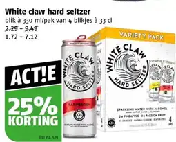 Poiesz White claw hard seltzer aanbieding