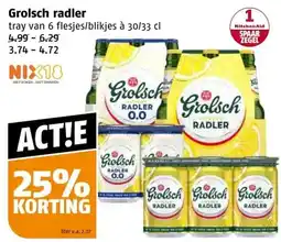 Poiesz Grolsch radler aanbieding