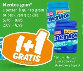 Poiesz Mentos gum* aanbieding