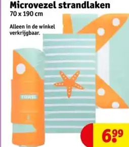 Kruidvat Microvezel strandlaken aanbieding