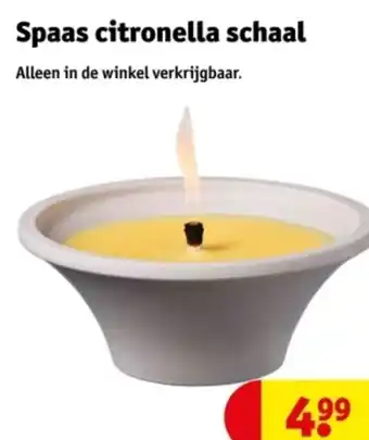 Kruidvat Spaas citronella schaal aanbieding