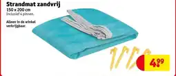 Kruidvat Strandmat zandvrij aanbieding