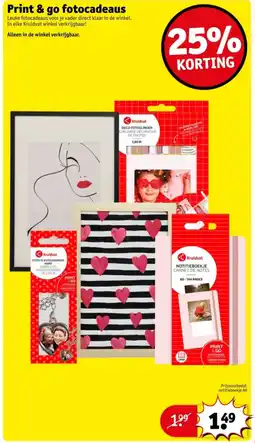 Kruidvat Print & go fotocadeaus aanbieding