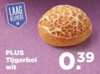 PLUS Plus Tijgerbol wit aanbieding