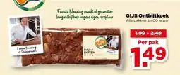 PLUS Gijs Ontbijtkoek aanbieding
