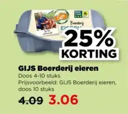 PLUS GIJS Boerderij eieren aanbieding