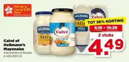 PLUS Calvé of Hellmann's Mayonaise aanbieding