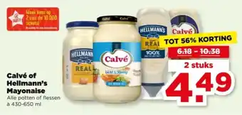 PLUS Calvé of Hellmann's Mayonaise aanbieding