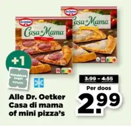 PLUS Alle Dr. Oetker Casa di mama of mini pizza's aanbieding