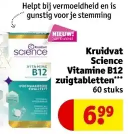 Kruidvat Kruidvat Science Vitamine B12 zuigtabletten aanbieding