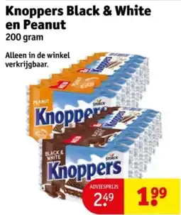 Kruidvat Knoppers Black & White en Peanut aanbieding