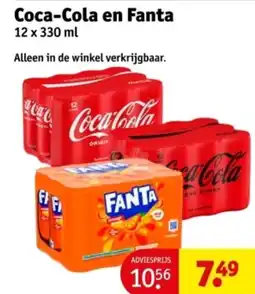 Kruidvat Coca-Cola en Fanta aanbieding