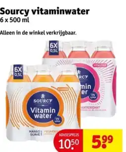 Kruidvat Sourcy vitaminwater aanbieding