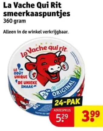 Kruidvat La Vache Qui Rit smeerkaaspuntjes aanbieding
