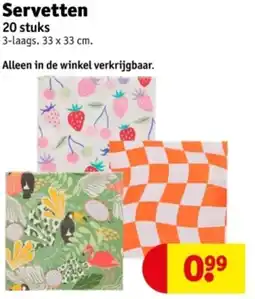 Kruidvat Servetten aanbieding