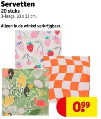 Kruidvat Servetten aanbieding