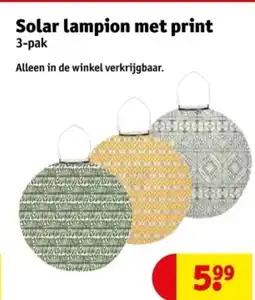 Kruidvat Solar lampion met print aanbieding
