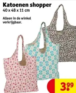 Kruidvat Katoenen shopper aanbieding