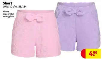Kruidvat Short aanbieding