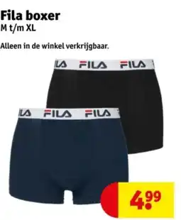 Kruidvat Fila boxer aanbieding