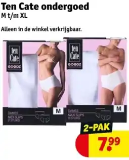 Kruidvat Ten Cate ondergoed aanbieding