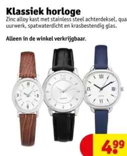 Kruidvat Klassiek horloge aanbieding