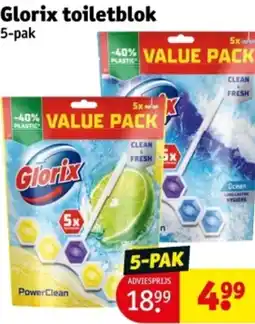 Kruidvat Glorix toiletblok aanbieding