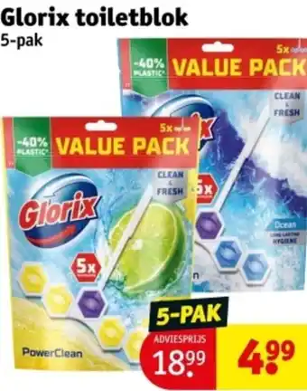Kruidvat Glorix toiletblok aanbieding