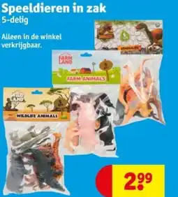 Kruidvat Speeldieren in zak aanbieding