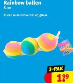 Kruidvat Rainbow ballen aanbieding