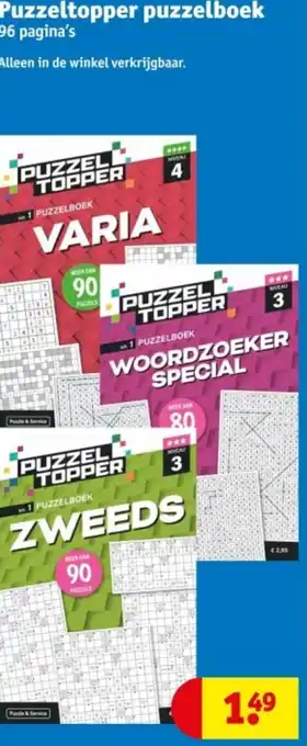 Kruidvat Puzzeltopper puzzelboek aanbieding