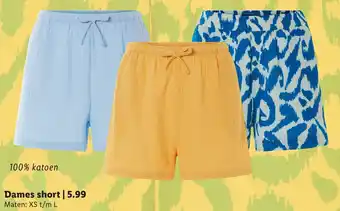 Lidl Dames short aanbieding