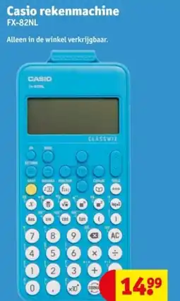 Kruidvat Casio rekenmachine FX-82NL aanbieding