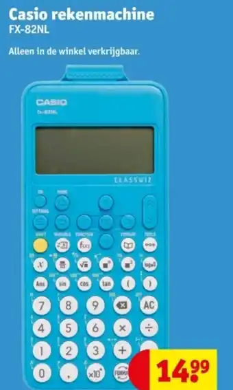Kruidvat Casio rekenmachine FX-82NL aanbieding