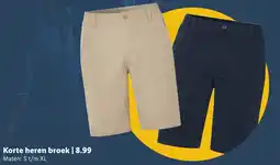 Lidl Korte heren broek aanbieding