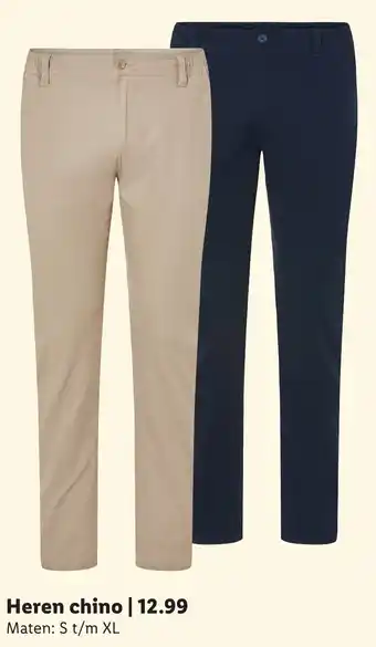 Lidl Heren chino aanbieding