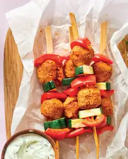 Ekoplaza Lupine groentespiesjes met tzatziki aanbieding