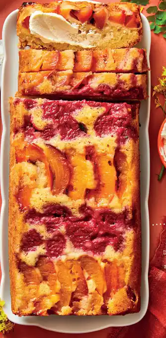 Ekoplaza Frambozen perzik upside down cake aanbieding
