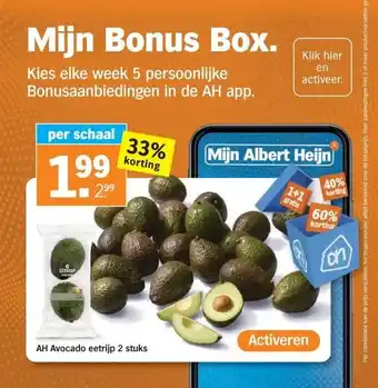 Albert Heijn Mijn Bonus Box. aanbieding
