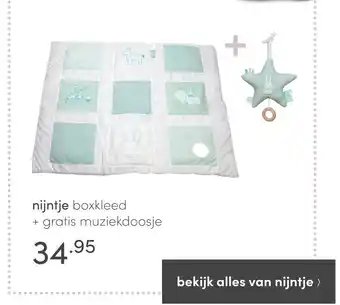 Baby & Tiener nijntje boxkleed gratis muziekdoosje aanbieding