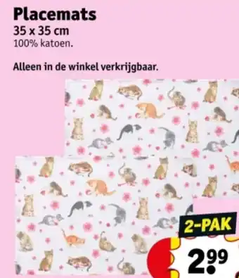 Kruidvat Placemats aanbieding