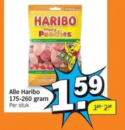 Albert Heijn Alle Haribo 175-260 gram aanbieding