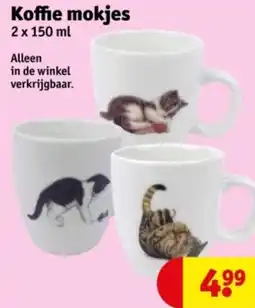 Kruidvat Koffie mokjes aanbieding