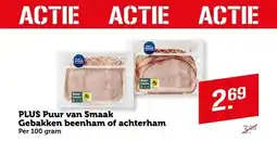 Coop PLUS Puur van Smaak Gebakken beenham of achterham aanbieding