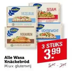 Coop Alle Wasa Knäckebröd aanbieding