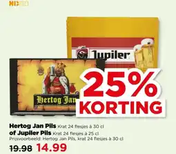 PLUS Hertog Jan of Jupiler Pils aanbieding